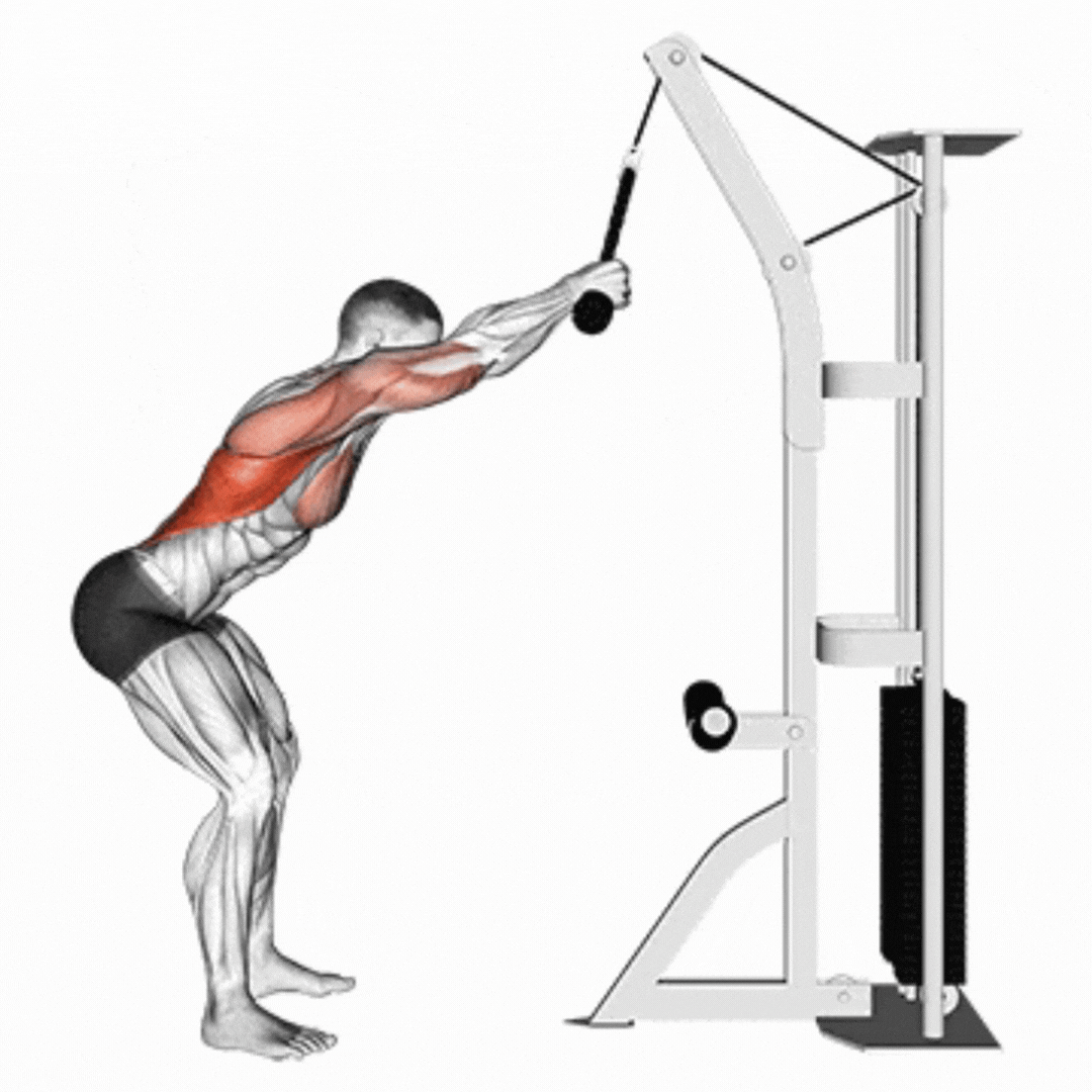 Pulldown inclinado com corda